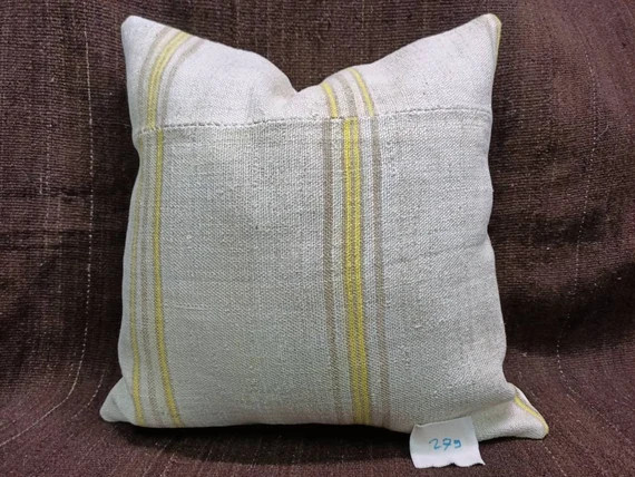 Organic Pillow 20"×20" inches Anatolian Pillow Decorative Pillow Cover Cushion Cover Handwoven K... | Etsy (US)