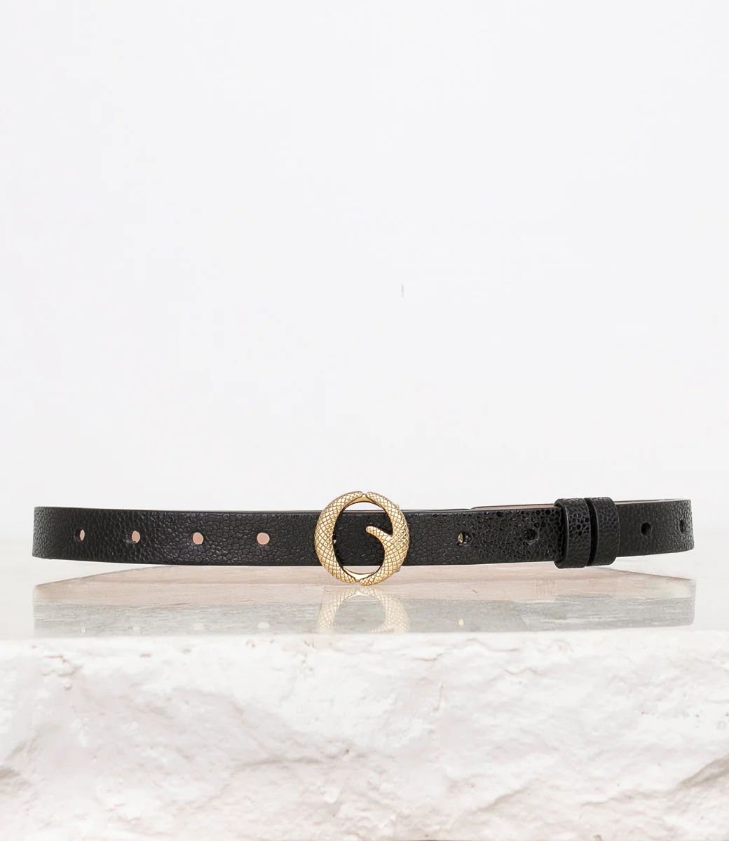 Mini Brass & Black Stingray Belt | Clinch Belts