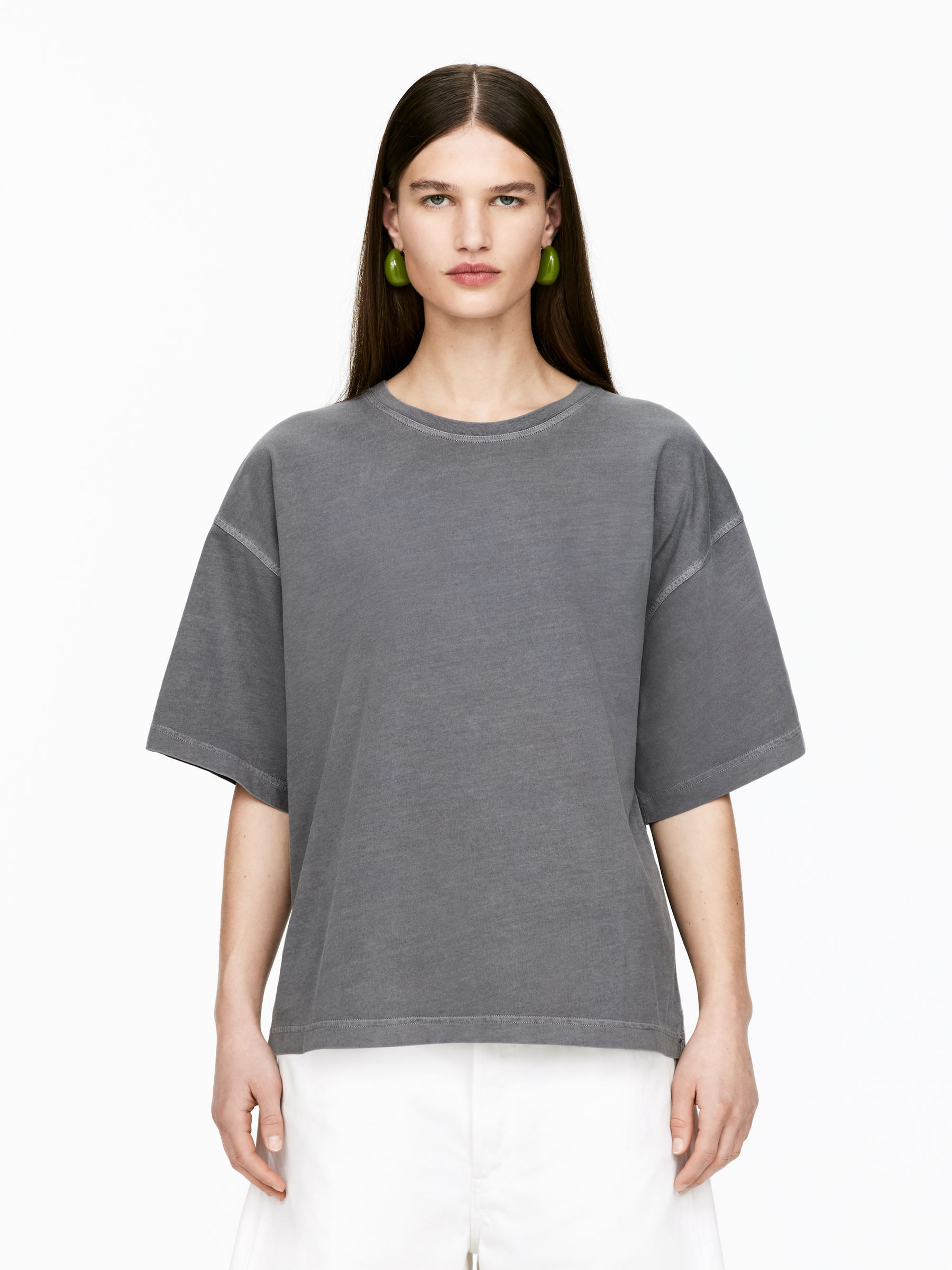 T-Shirt aus Baumwolle – Schwarz – Damen – ARKET DE | Arket EU