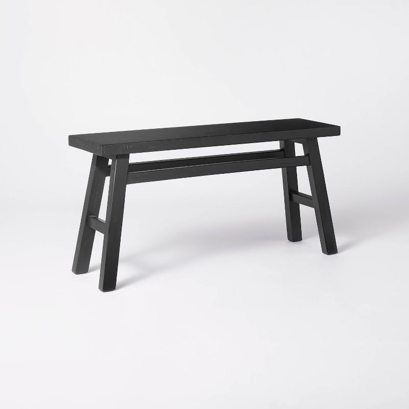 Thatcher Wood Bench Black - Threshold&#8482; designed with Studio McGee | Target