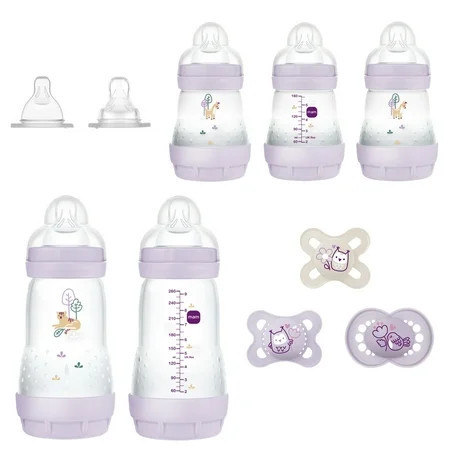 MAM Baby Essentials Bottle & Pacifier Gift Set, 10 Piece | Walmart (US)