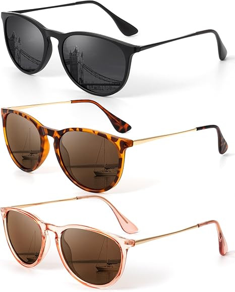 KALIYADI Sunglasses Womens Polarized Womens-Sunglasses: Trendy Sun Glasses with UV400 Retro Style... | Amazon (US)