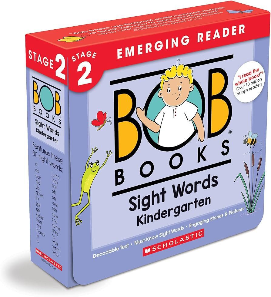 Bob Books - Sight Words Kindergarten Box Set of 10 Paperbacks | Decodable Phonics Books, Ages 4 a... | Amazon (US)