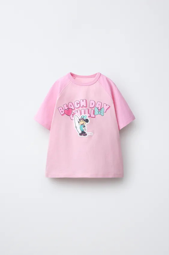 MINNIE MOUSE \u00a9 DISNEY RAGLAN SLEEVE T-SHIRT | Zara UK