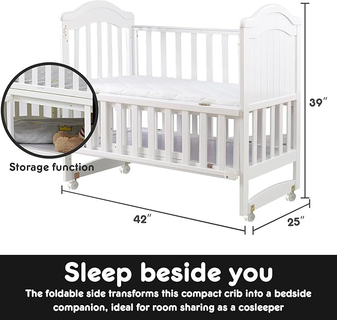 TOFUUMI Versatile 6-in-1 Portable Mini Baby Crib（ Includes Mattress and Mosquito Net,Perfect Be... | Amazon (US)