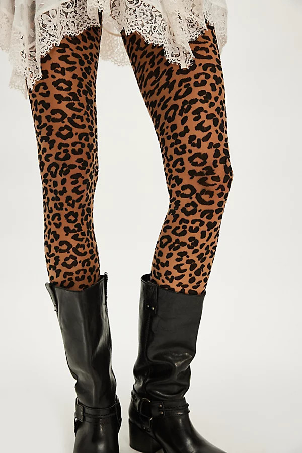 Leopard Tights | Free People (Global - UK&FR Excluded)