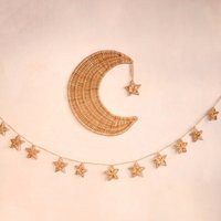 Moon Wall Art, Crescent Moon, Wicker Moon Decor, Hanging, Nursery Newborn Gift, Baby Above Bed Decor | Etsy (US)