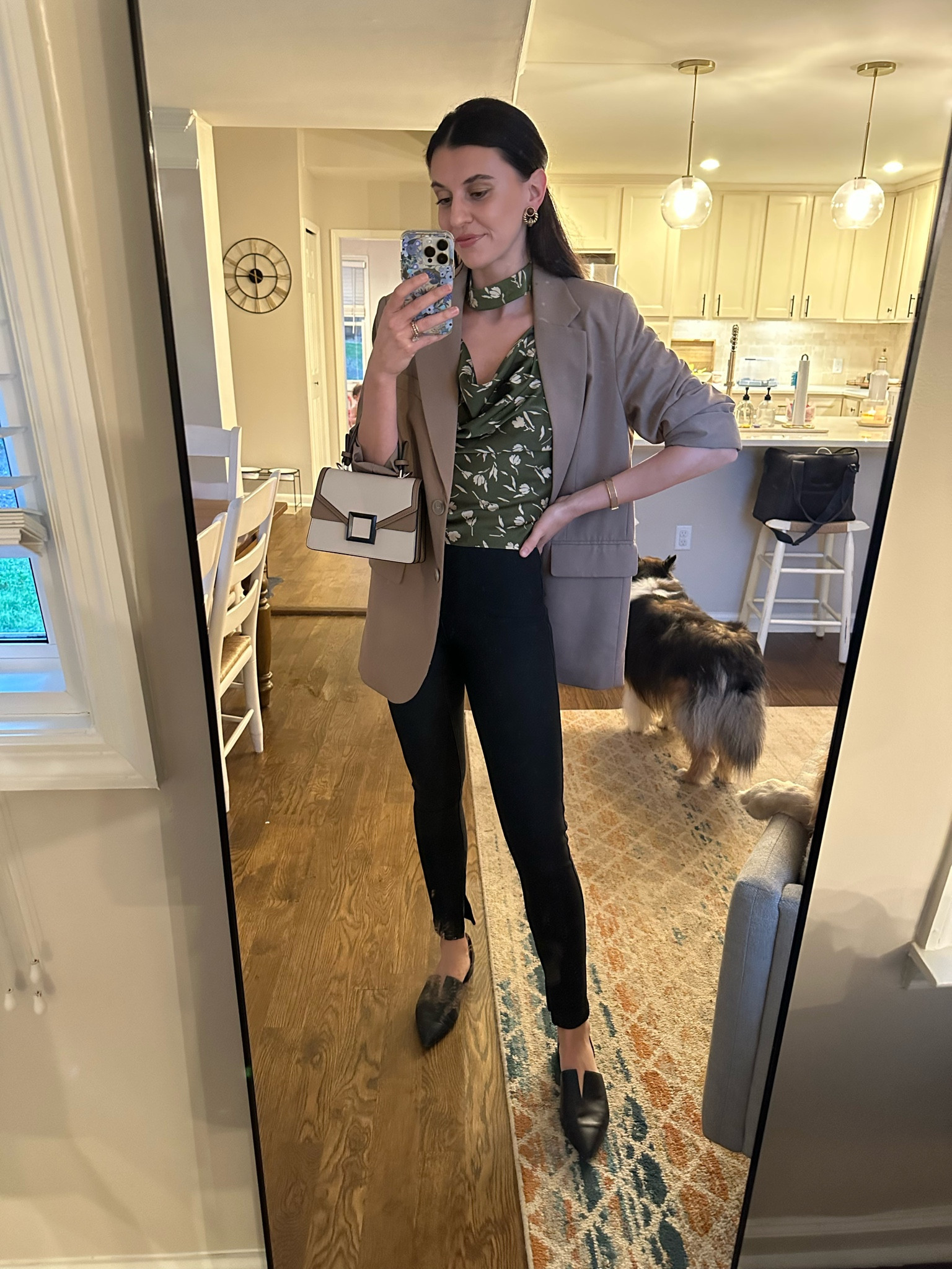 Styled my old black jeggings with a blazer for a more updated look! I like to find ways to use my old wardrobe pieces that I still like but might be considered “out of style”. Paired it with a blouse & pointed toe flat to elongate the leg. Top on major sale! 

#LTKFind #LTKstyletip #LTKsalealert