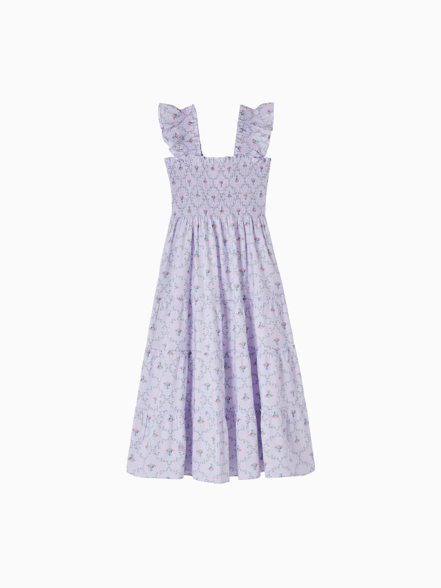 Hill House Home X La Coqueta Lilac Trellis Women Ellie Nap Dress | La Coqueta (US)