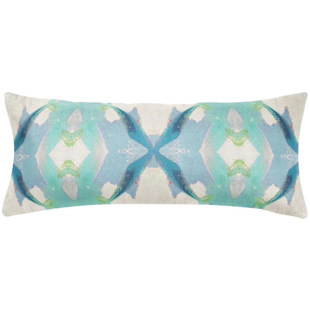 Jasmine Blue 14x36 Pillow | Laura Park Designs