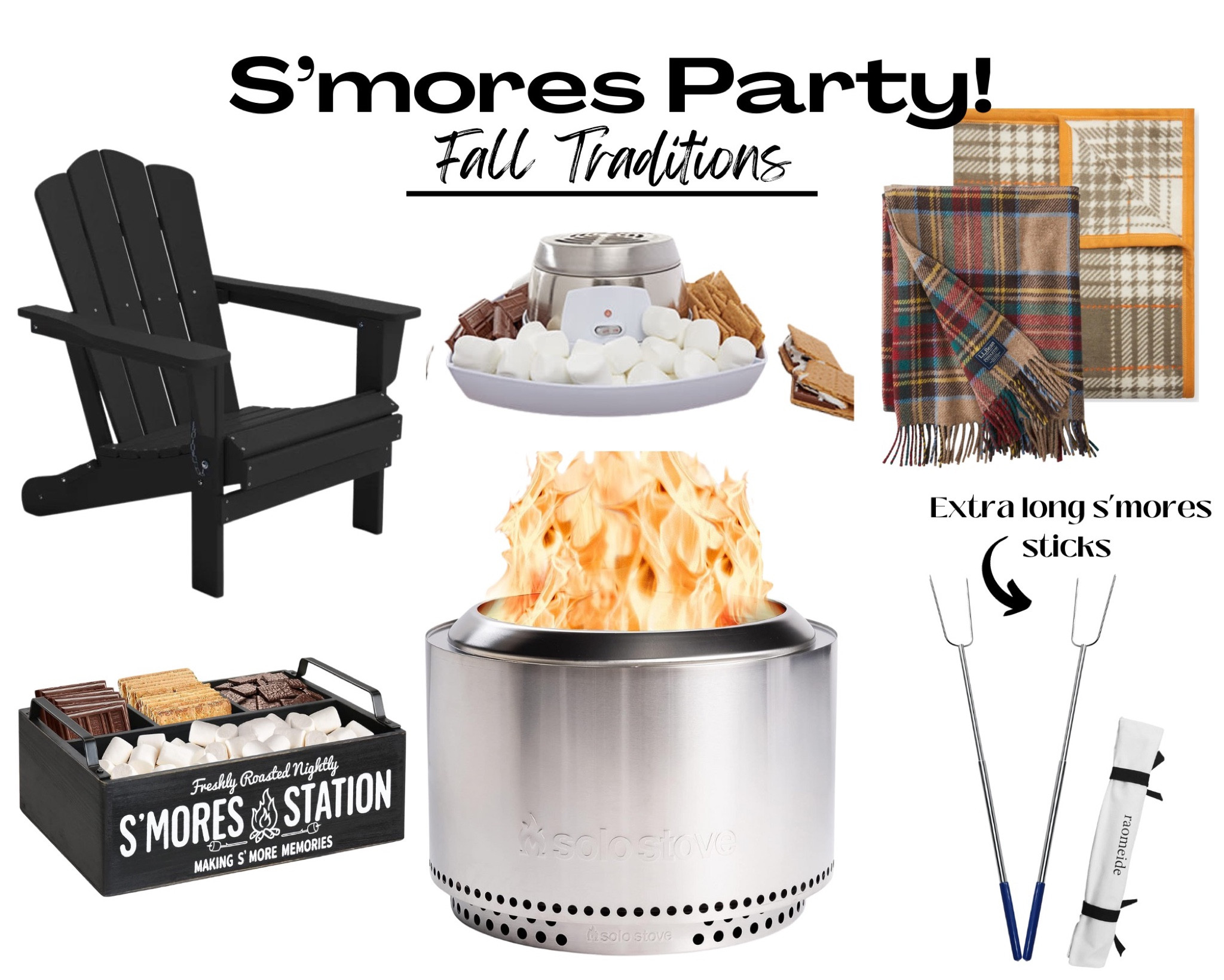 Cozy up in style this fall with a night of S'mores by the fire!! 🔥🍫 Grab your Adirondack chair, a warm blanket, and get ready to roast marshmallows by the fire pit. Our S'mores Maker and Caddy have got you covered, and don't forget the essential S'mores sticks for the perfect toast! Get ready for S'more fun! #SmoreSeason #AdirondackChairs #BlanketWeather #FallNights #SmoreLove #FirePitMagic #SmoreSundays #MarshmallowRoasting #OutdoorChillin #SmoreParty #FamilyTime"

#LTKfamily #LTKSeasonal #LTKhome