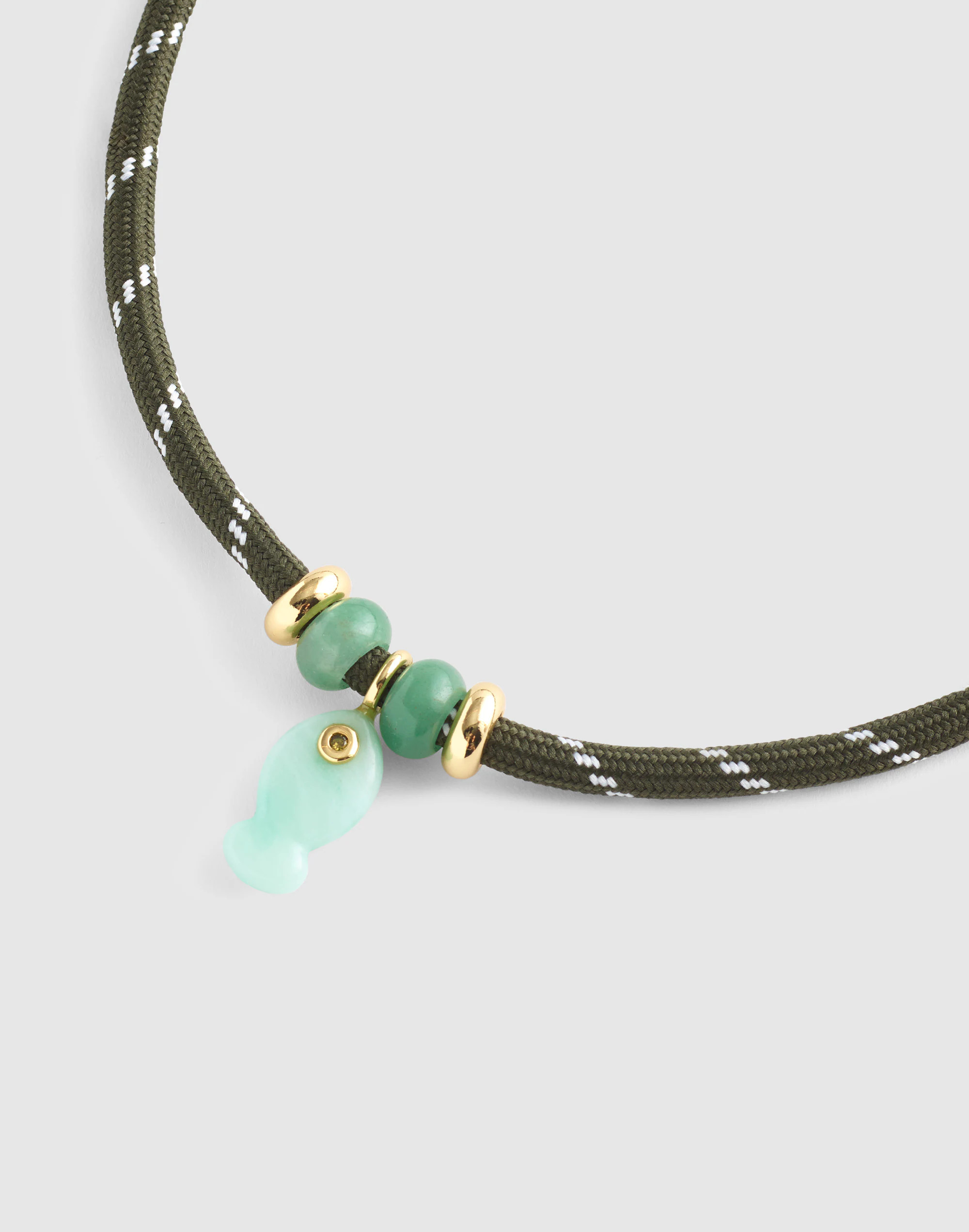 Semiprecious Paracord Charm Necklace | Madewell