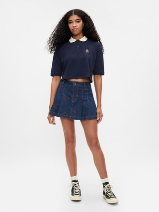 Gap × Disney Minnie Mouse Embroidered Denim Mini Skirt | Gap (US)