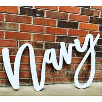 Boho Wooden Nursery Name Sign 12"" To 55"" Wide Large Sign, Letters, Baby Name, Decor | Etsy (US)