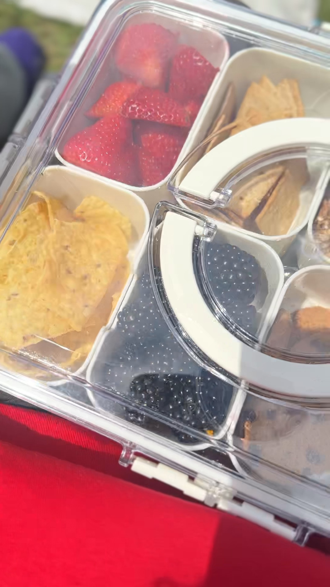 Track meet snack duty, but make it organized. 😌

I packed myself a little snack box with a mix of sweet, salty, and crunchy because these track meets be LONG and I need options 😂

Of course, I made smaller versions for my fiancé and my son because they only like certain things (picky crew lol), and then I packed extra snacks in the cooler just in case.

This has been my go-to for busy days, sports events, and running around—everything in one place, easy to grab, and no digging through bags.

Think snack box, bento snack container, mom on-the-go snacks, track meet essentials, kids snack ideas, organized snack tray, travel snack box, and everyday snack prep.

#LTKActive #LTKmomlife #LTKfoodie
