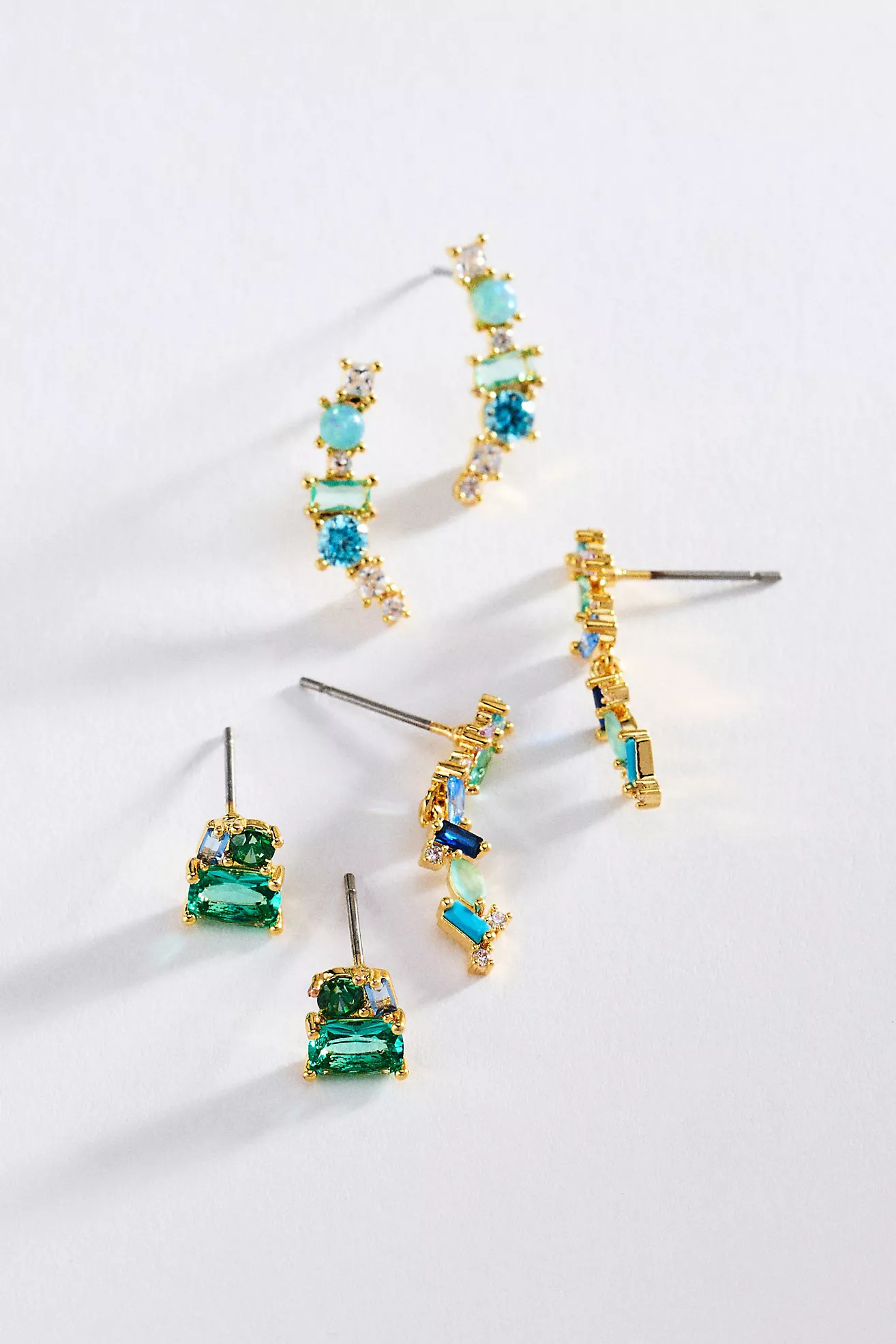 Mixed Stone Earrings, Set of 3 | Anthropologie (US)