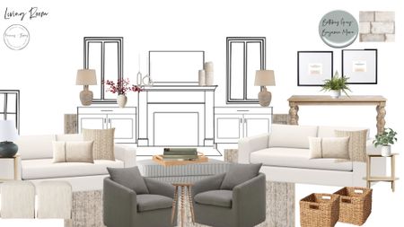 Living Room Layout, Living Room, Living room design, console table, cozy chairs, large couches, large lamps, large ottomans, tray, large frames

#LTKfamily #LTKstyletip #LTKhome