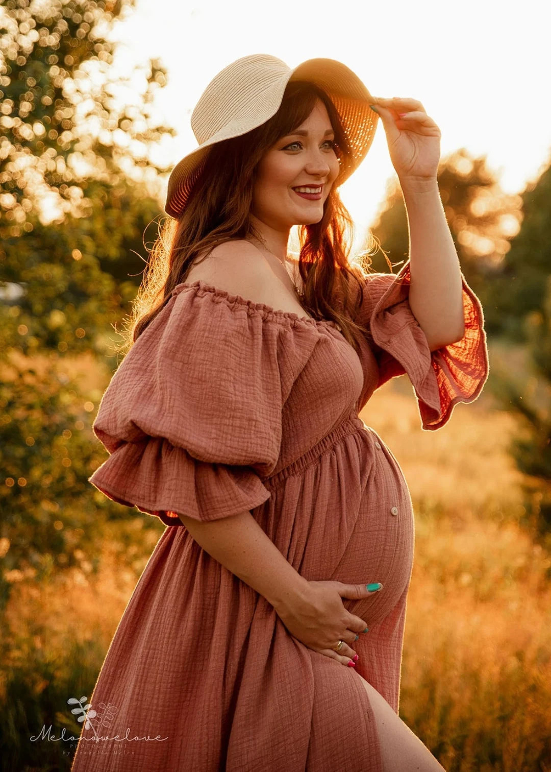Madlen Women's Boho Dress | Muslin Vintage Dress | Dress For The Session | Maternity Dress | Phot... | Etsy (US)