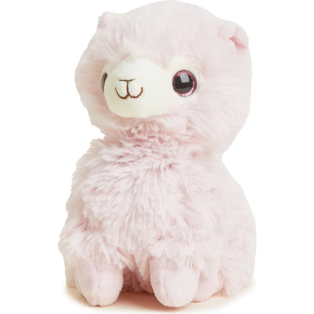 Warmies Llama Junior Plush Toy in Light Pastel Pink at Nordstrom | Nordstrom