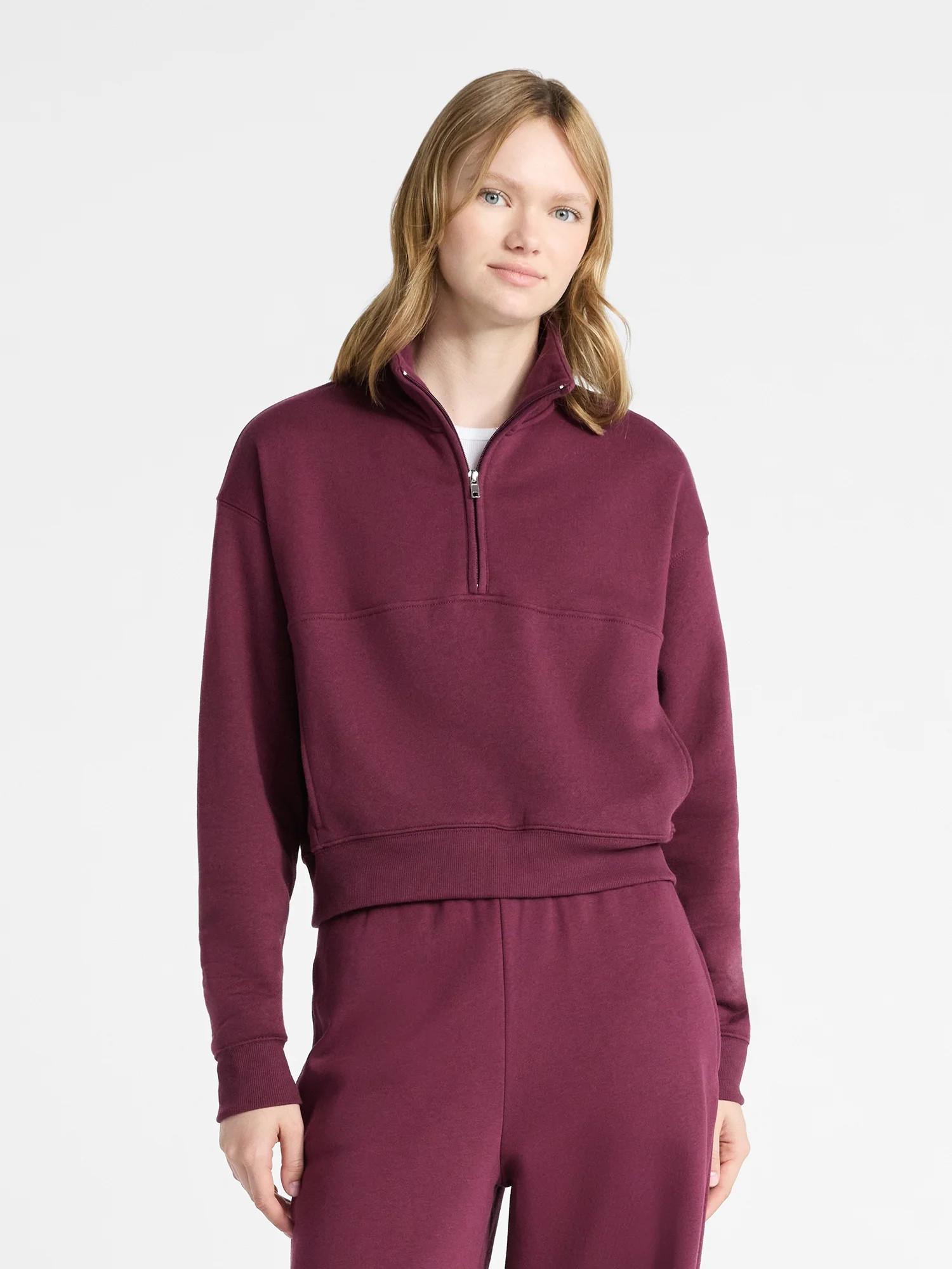 No Boundaries Fleece Half Zip Pullover, Women's | Walmart (US)