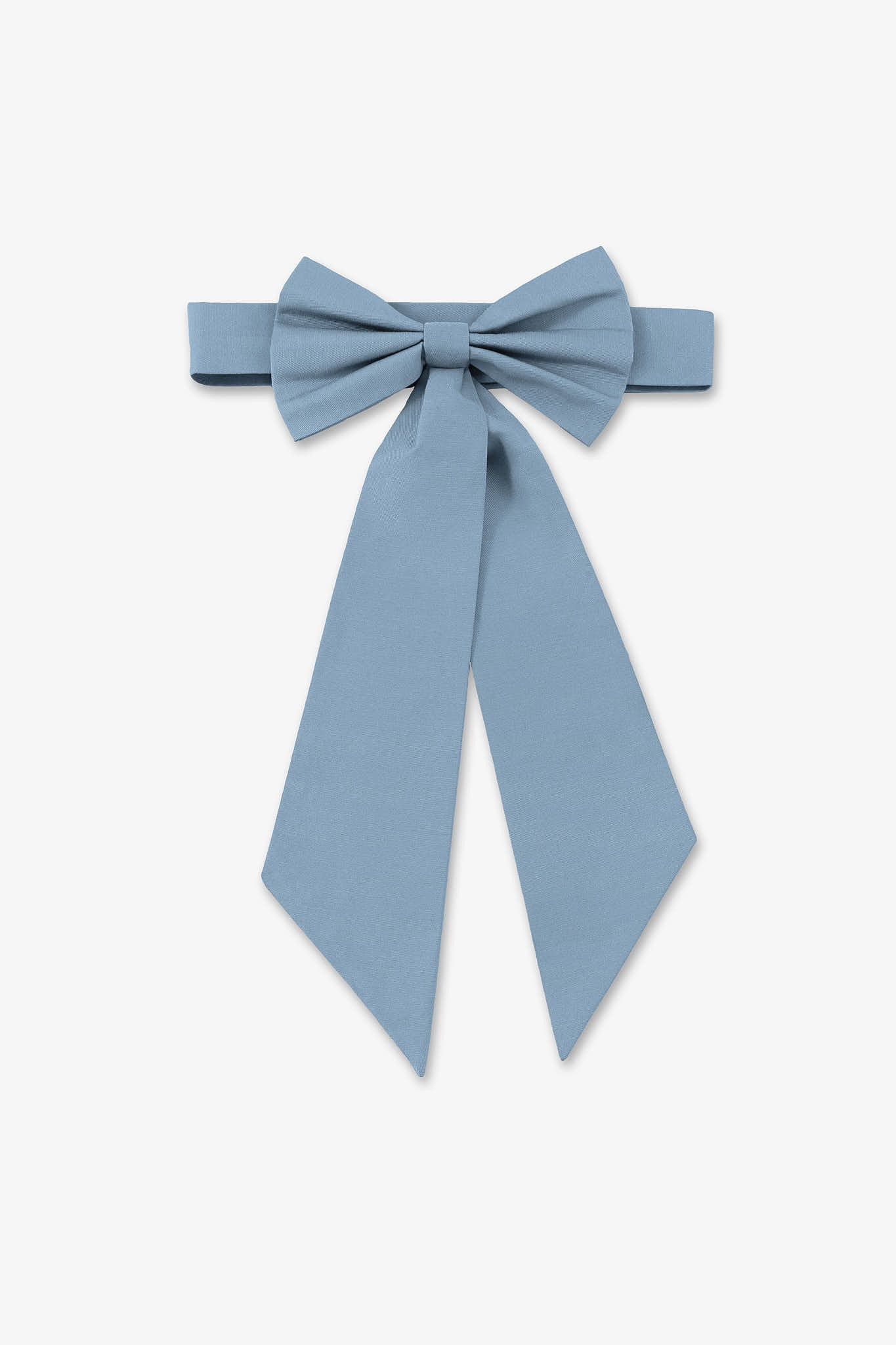 Liz Flower Girl Sash - Sateen in Dusty Blue | Birdy Grey | Birdy Grey