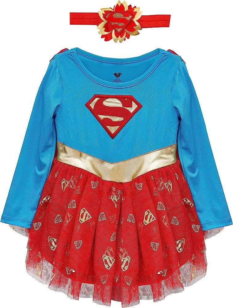 DC Comics Baby Wonder Woman Infant Girls' Costume Dress with Tiara and Cape | Amazon (US)