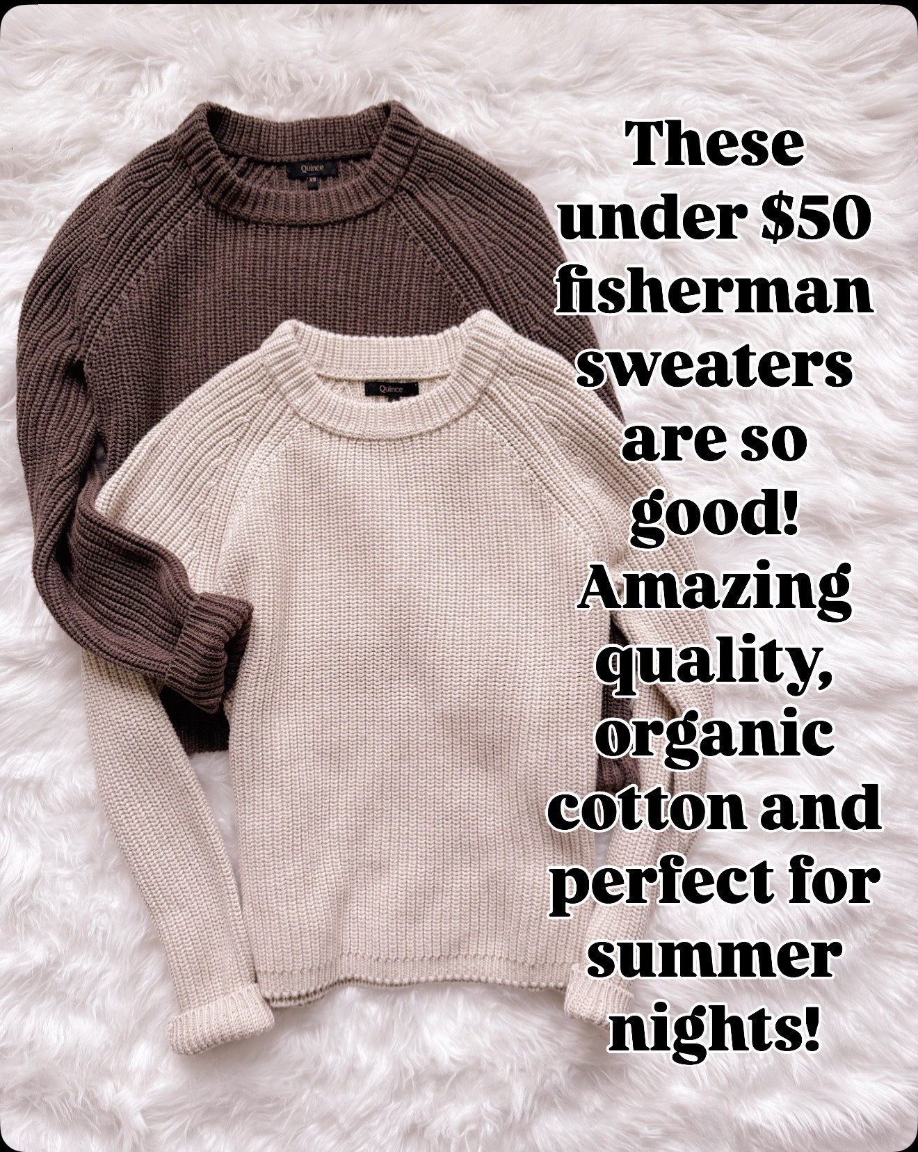 These fisherman sweaters feel so high quality and I keep reaching for them on cooler nights.

fisherman sweater women, cotton knit sweater, lightweight sweater, summer nights outfit, spring sweaters, women over 40 style, casual outfit ideas, neutral outfits, everyday outfits, capsule wardrobe staples, affordable fashion finds, cozy knit sweater

#LTKSeasonal #LTKTravel #LTKOver40