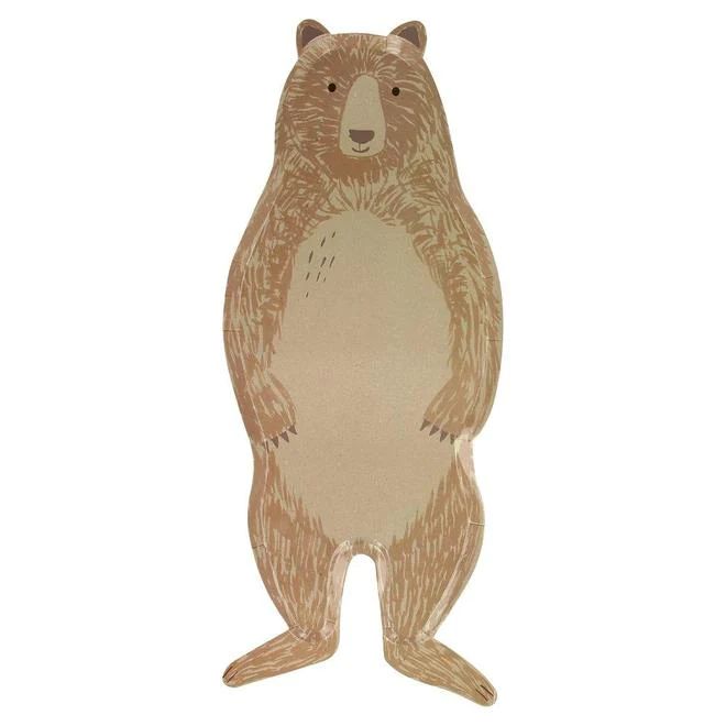 Brown Bear Plates | Pink Antlers