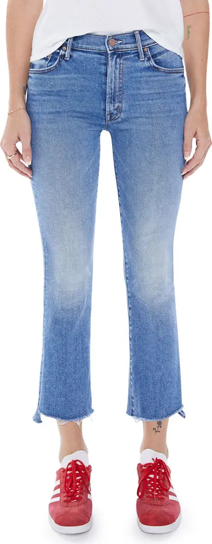 The Insider Raw Step Hem High Waist Crop Bootcut Jeans | Nordstrom