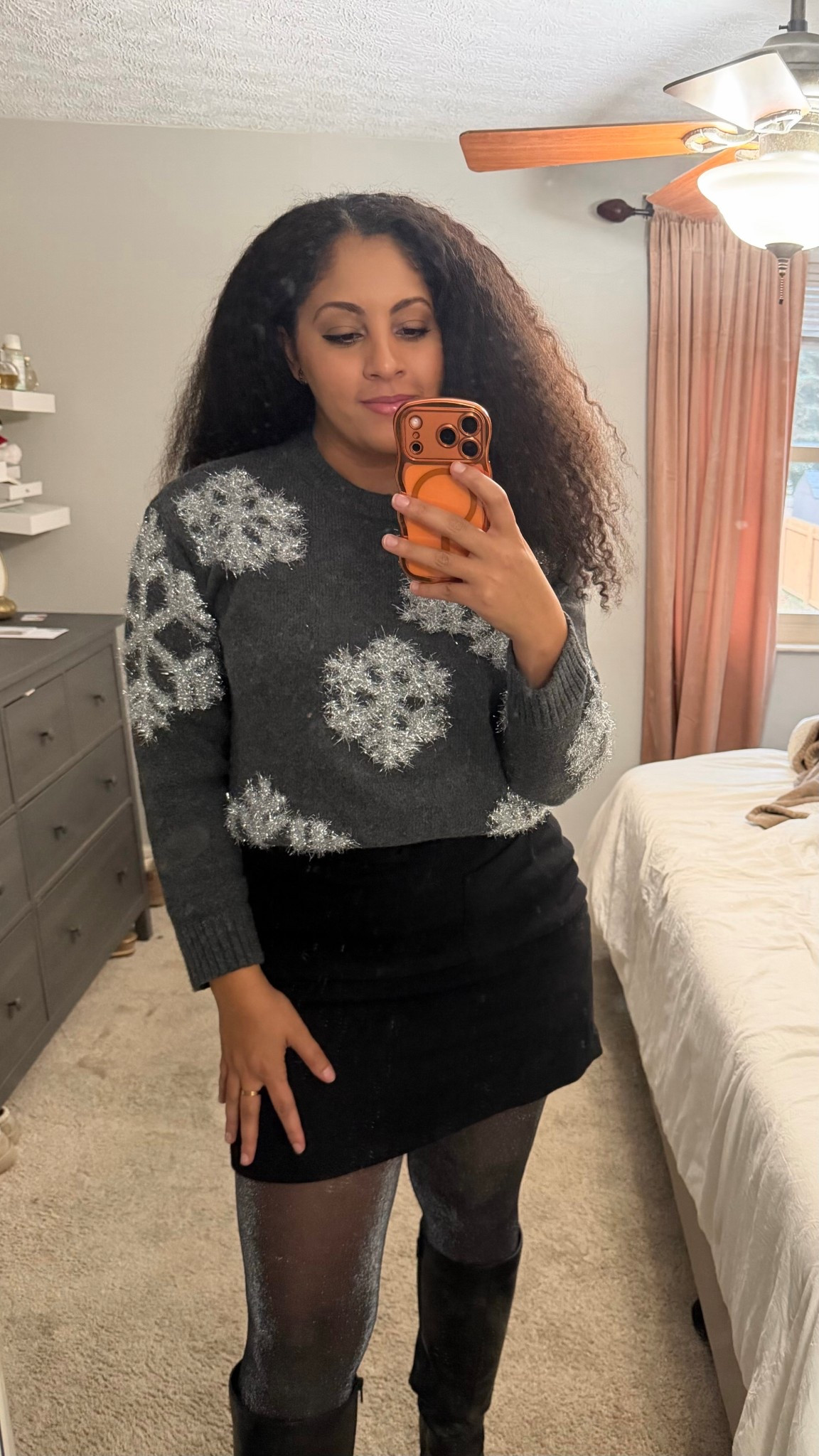 Winter ootd / Snowflake Sweater / Holiday Fashion / Winter Fashion 

#LTKFindsUnder100 #LTKHoliday #LTKMidsize