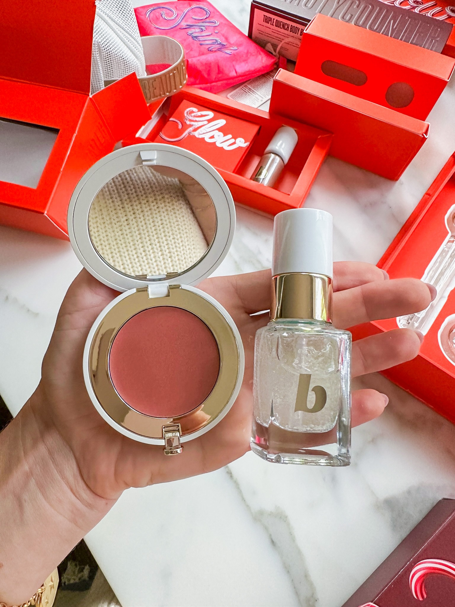 Snag this makeup holiday set from Beautycounter for under $40 today! 

I was really excited when I saw that the Hidden Gem Makeup Set included my very favorite cream blush + Beautycounter’s famous priming serum. While I really like the priming serum, the blush is the part I’m most jazzed about. When I tell you it lasts forever, I mean forEVER. These have the best staying power, natural finish, and can also be used on your lips in a pinch. Their cream blushes blend the easiest of any brand I’ve tried (and I’ve tried a lot) so it’s a good way to venture into cream products.

The priming serum is a favorite of many Beautycounter junkies because it is a makeup + skincare combo. Not only does it improve the wear of your foundation, but it also makes your skin look plump and smooth all day.

#LTKbeauty #LTKCyberWeek #LTKHoliday