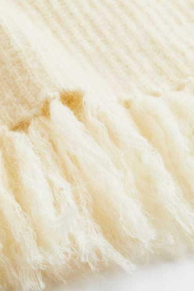Fringe-trimmed skirt - Cream - Ladies | H&M GB | H&M (UK, MY, IN, SG, PH, TW, HK)
