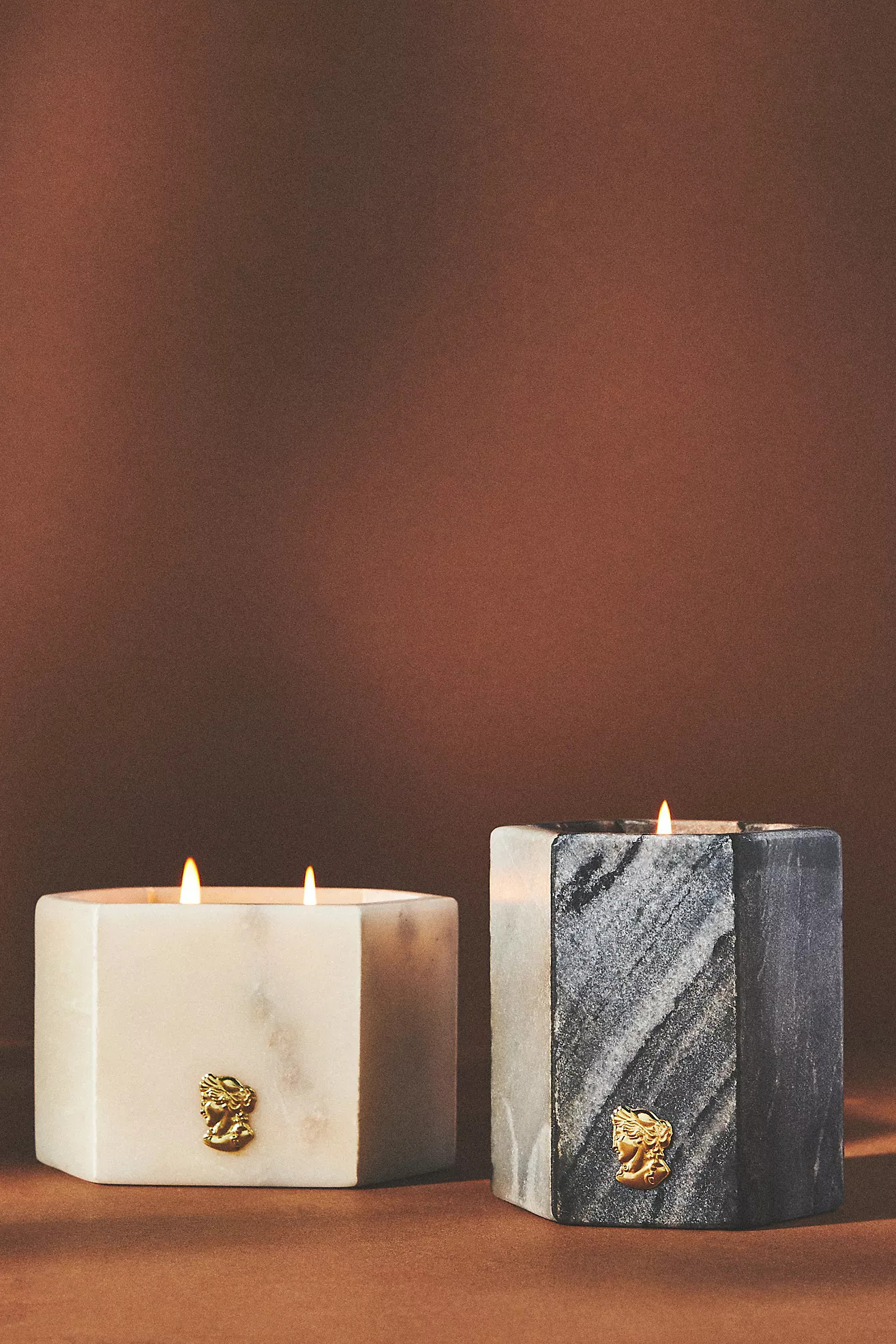 Apothecary 18 Woody Sandalwood Vanilla Marble Candle | Anthropologie (US)