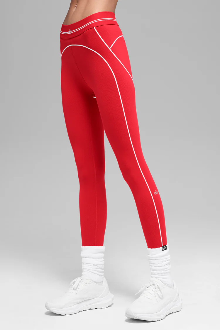 Airbrush High-Waist 7/8 Heart Throb Legging | Alo Yoga (US)