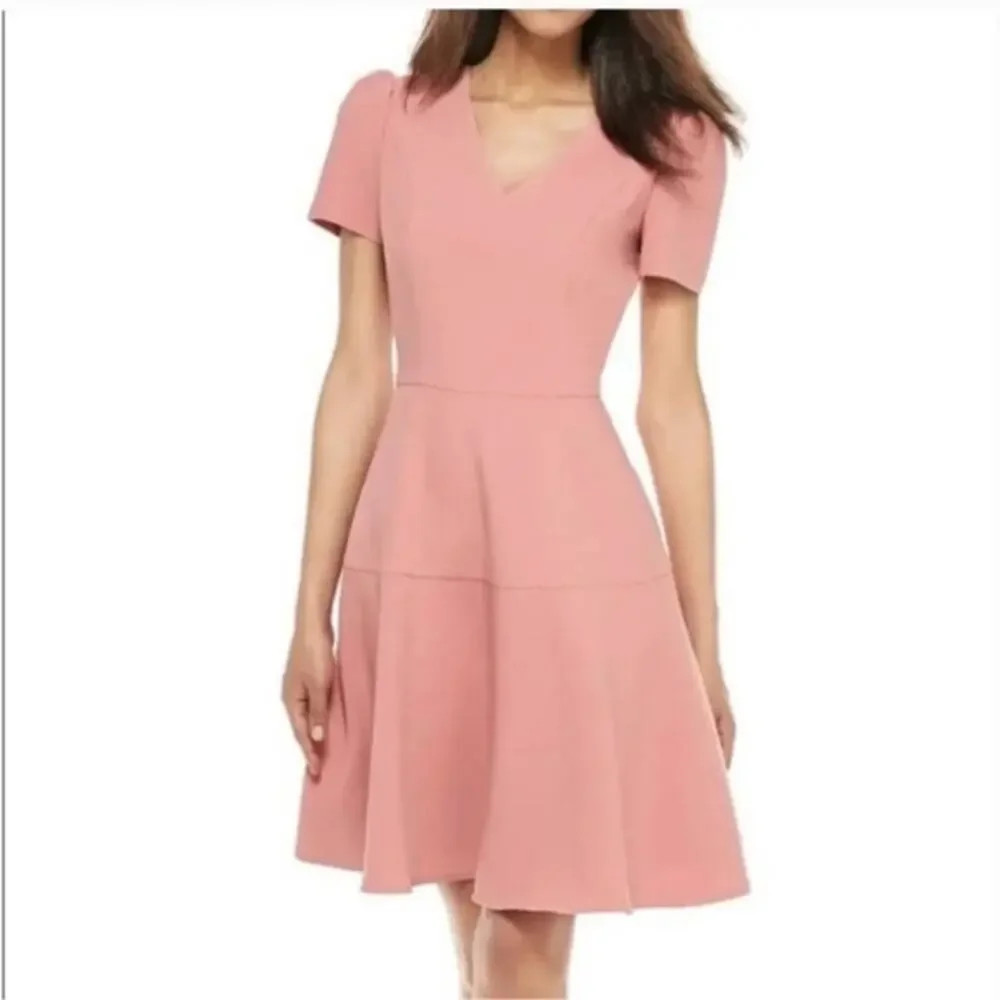 Gal Meets Glam Collection "Kate" V-Neck Fit & Flare Dress | Poshmark