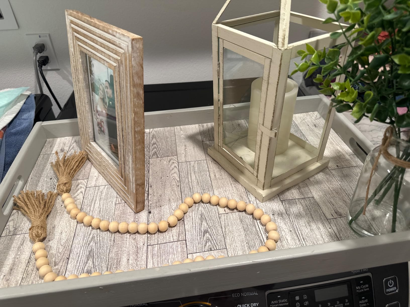 Meplait 39in Wood Bead Garland Farmhouse with Tassels,Versatile Prayer Beads Boho Chic Wall Hangi... | Amazon (US)