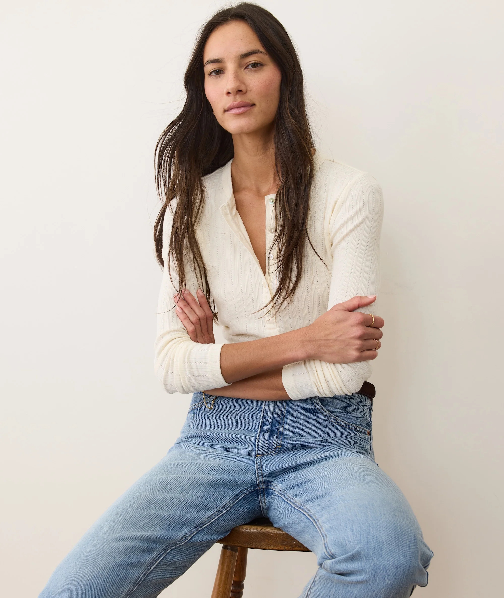 Lexi Pointelle Henley | Marine Layer