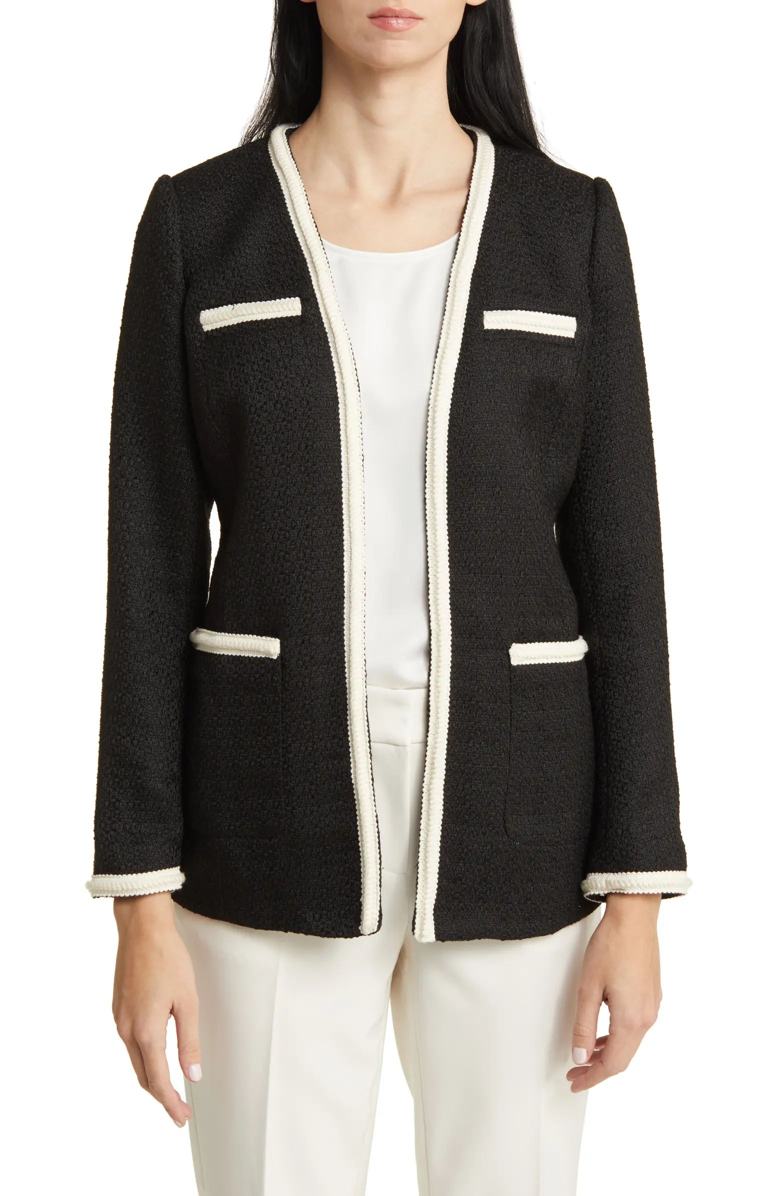 Contrast Trim Tweed Jacket | Nordstrom