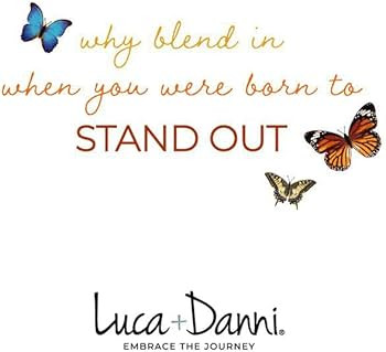 Luca + Danni Blue Morpho Butterfly Bangle Bracelet For Women Made in USA | Amazon (US)