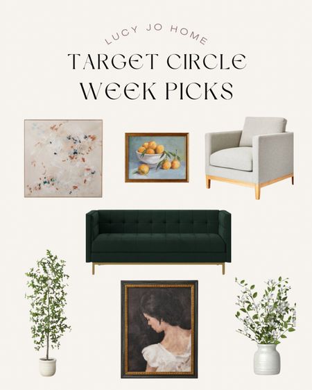 My Target Circle Week picks for your home. Beautiful and affordable art, furniture and faux plants. 

#LTKhome #LTKxTarget #LTKsalealert