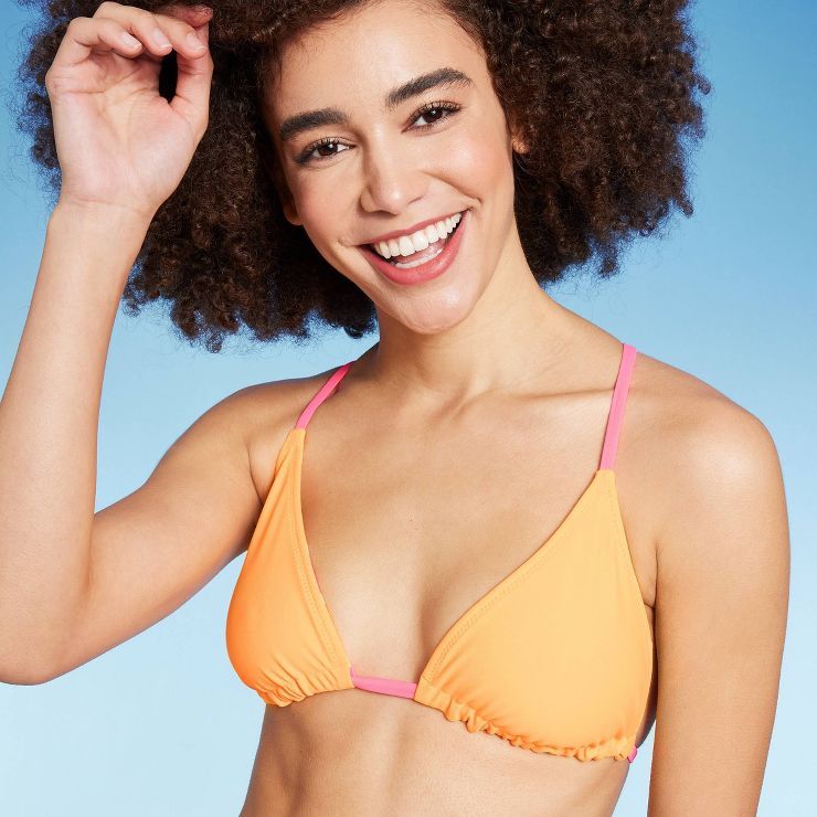 Women's Reversible Triangle Bikini Top - Wild Fable™ | Target