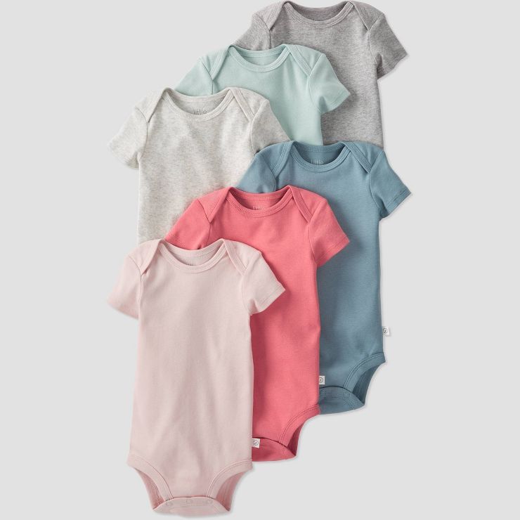 little Planet By Carter's Baby Girls' 6pk Bodysuit - Pink | Target