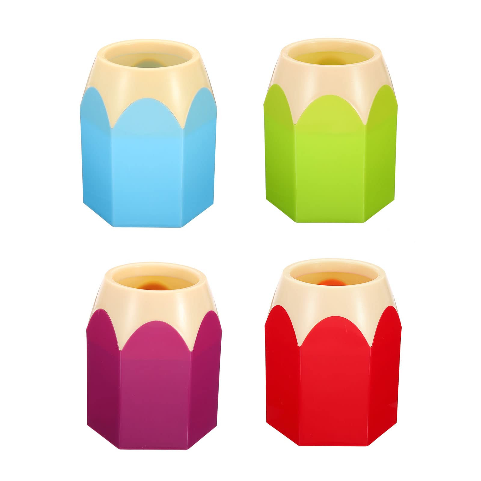 PATIKIL Pencil Holder, 4 Pack Pen Holder for Desk Cute Plastic Pencil Holder for Desk Pencil Hold... | Amazon (CA)