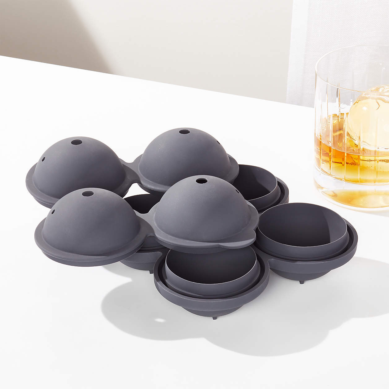 Peak Sphere Ice Tray + Reviews | Crate & Barrel | Crate & Barrel