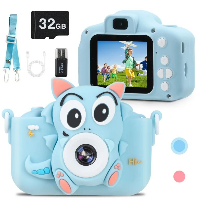 Sqnox Kids Camera, 1080P HD Digital Video Cameras with 32GB SD Card, Mini Toddler Toys Camera for... | Walmart (US)