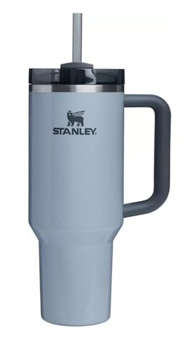 STANLEY Quencher H2.0 Tumbler with Handle and Straw 40 oz | Flowstate 3-Position Lid | Cup Holder Compatible for Travel | Insulated Stainless Steel Cup | BPA-Free | Hammered Silver | Amazon (US)