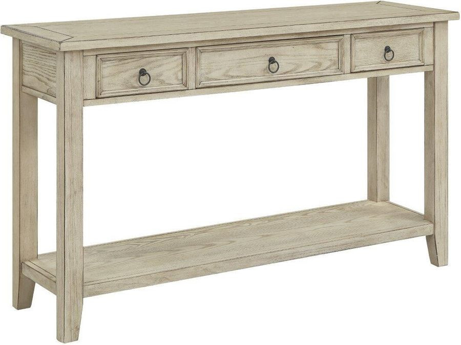 Summerville Garrett Burnished Cream 3 Drawer Console Table | 1stopbedrooms
