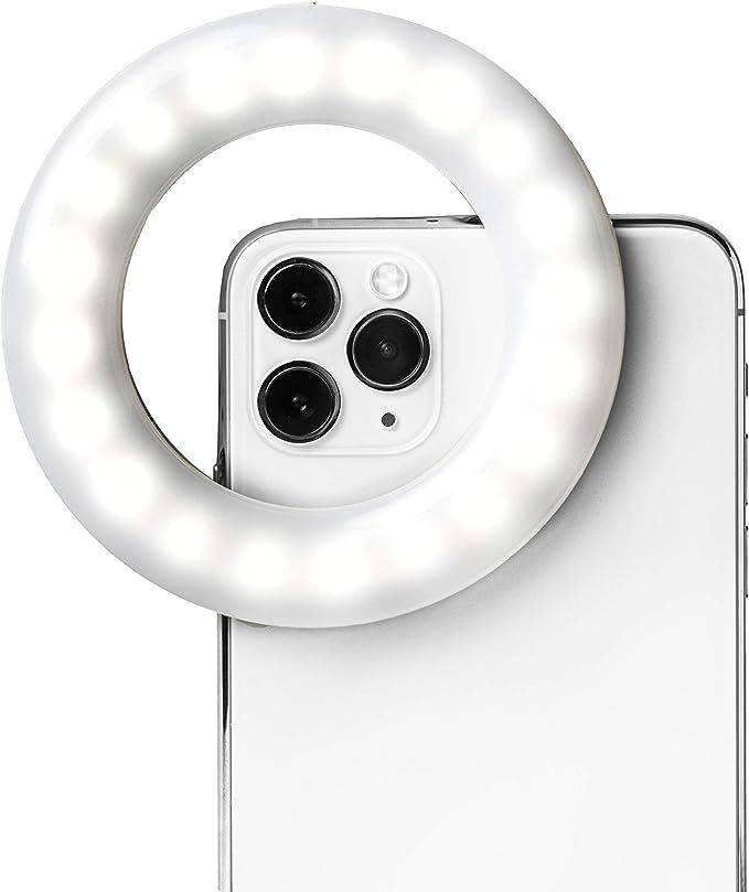 LITTIL Selfie One - Rechargeable Ring Light Clip-on for iPhone, Android, Tablet, and Laptop Camer... | Amazon (US)