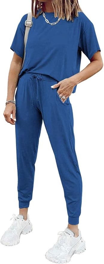 ETCYY NEW Lounge Sets for Women Sweatsuits Sets Two Piece Outfit Long Sleeve Pant Workout Athleti... | Amazon (US)