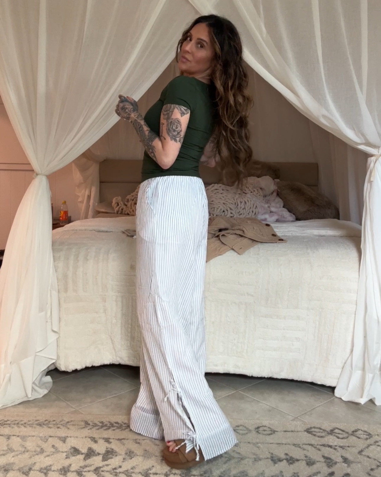 AE Square Neck Hey Baby Tee | AE Stretch High-Waisted Tie Side Pull-On Pant | Breezy cotton fabric
Elastic waist
Tie detail at bottom of leg
This is Real Good: Made with the planet in mind & a promise to continue to do better | For Her | Summer Wear | Outfit 

#LTKStyleTip #LTKOver40 #LTKSeasonal
